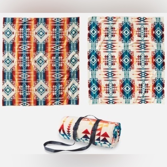 NWT Pendleton Jacquard Towel For Two PILOT ROCK IVORY 62x70 Spa Beach Pool
